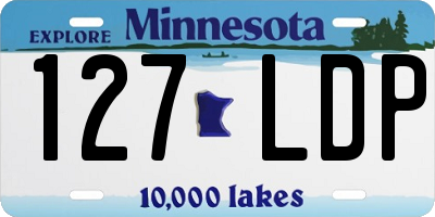 MN license plate 127LDP