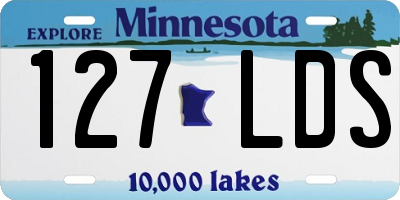 MN license plate 127LDS