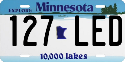 MN license plate 127LED