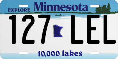 MN license plate 127LEL
