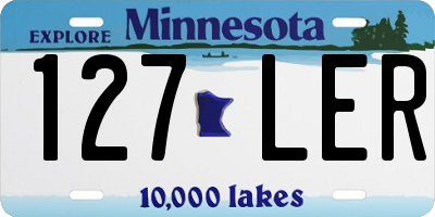 MN license plate 127LER