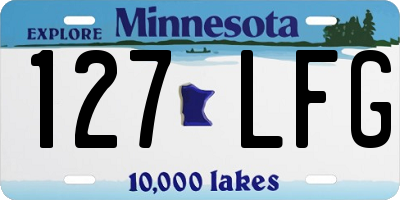 MN license plate 127LFG