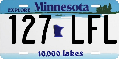 MN license plate 127LFL