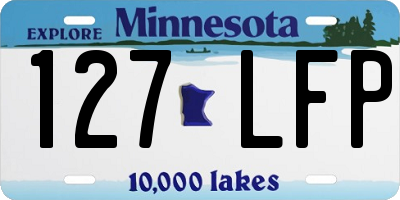 MN license plate 127LFP