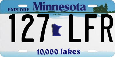 MN license plate 127LFR