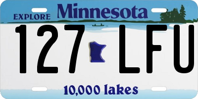 MN license plate 127LFU