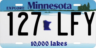 MN license plate 127LFY