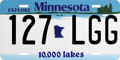 MN license plate 127LGG