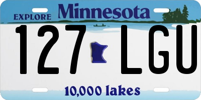 MN license plate 127LGU