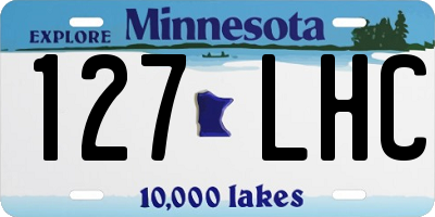MN license plate 127LHC