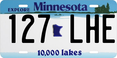 MN license plate 127LHE