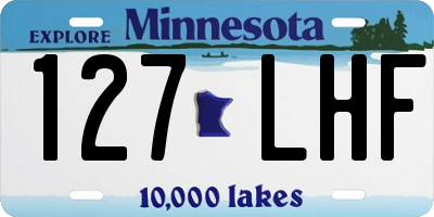 MN license plate 127LHF