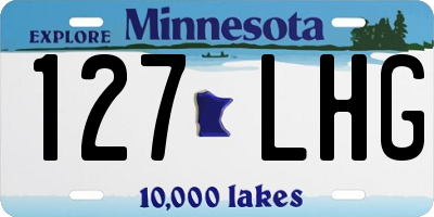 MN license plate 127LHG
