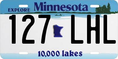 MN license plate 127LHL