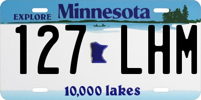 MN license plate 127LHM