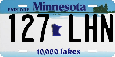 MN license plate 127LHN