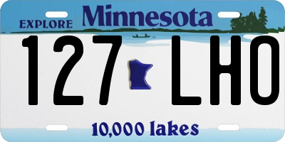 MN license plate 127LHO
