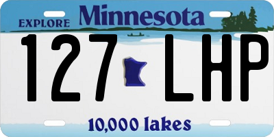 MN license plate 127LHP