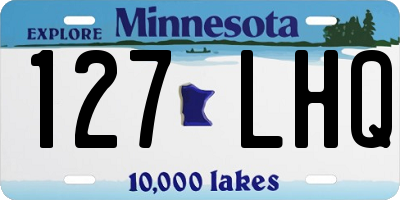 MN license plate 127LHQ