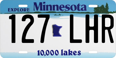 MN license plate 127LHR