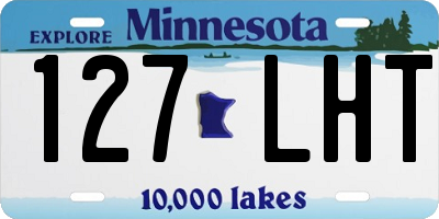 MN license plate 127LHT