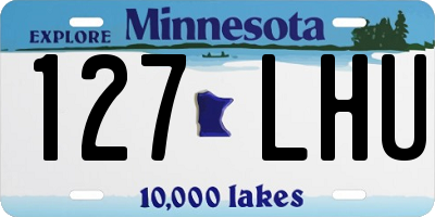MN license plate 127LHU