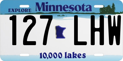 MN license plate 127LHW
