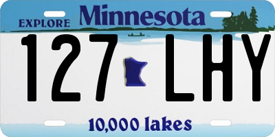 MN license plate 127LHY