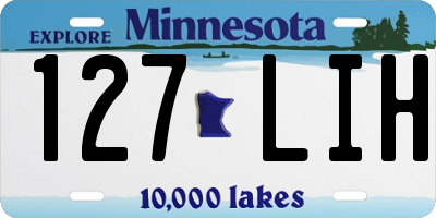 MN license plate 127LIH