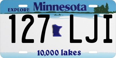 MN license plate 127LJI