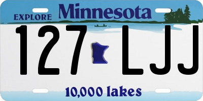 MN license plate 127LJJ