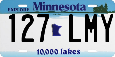 MN license plate 127LMY