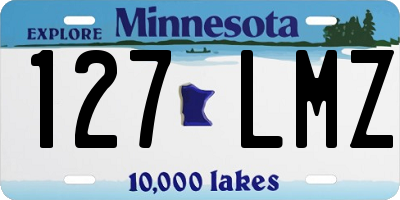 MN license plate 127LMZ