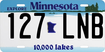 MN license plate 127LNB