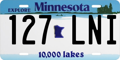 MN license plate 127LNI