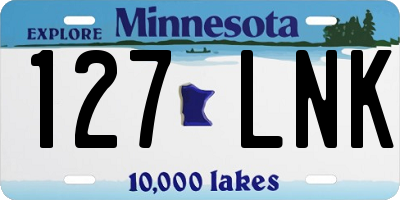 MN license plate 127LNK
