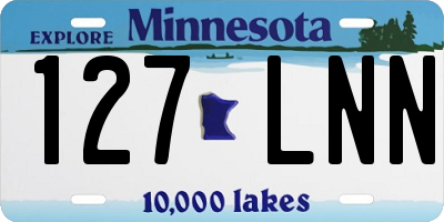 MN license plate 127LNN