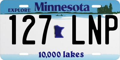 MN license plate 127LNP