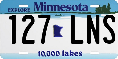 MN license plate 127LNS