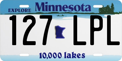 MN license plate 127LPL