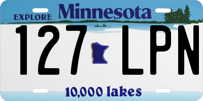 MN license plate 127LPN