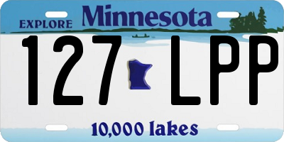 MN license plate 127LPP
