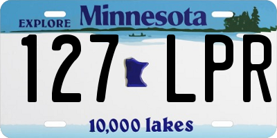 MN license plate 127LPR