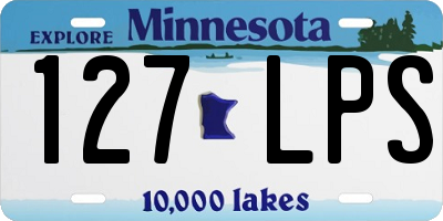 MN license plate 127LPS