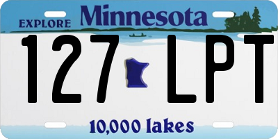 MN license plate 127LPT