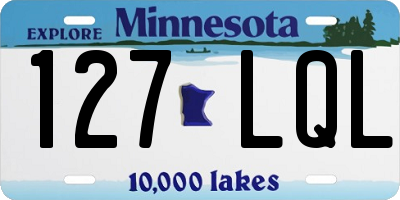MN license plate 127LQL