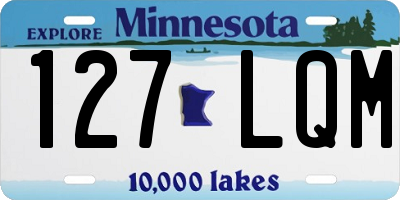 MN license plate 127LQM