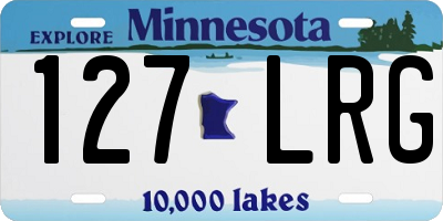 MN license plate 127LRG