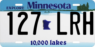 MN license plate 127LRH