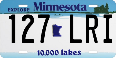 MN license plate 127LRI